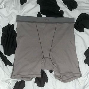 SKIMS COTTON RIB BOXER AND PLUNGE BRALETTE